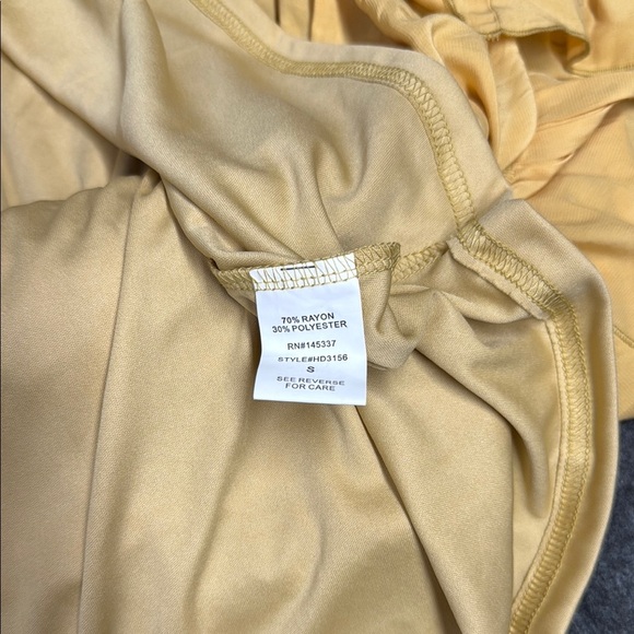 Hesperus Yellow Ruched Square Neck Sundress - Picture 6 of 6